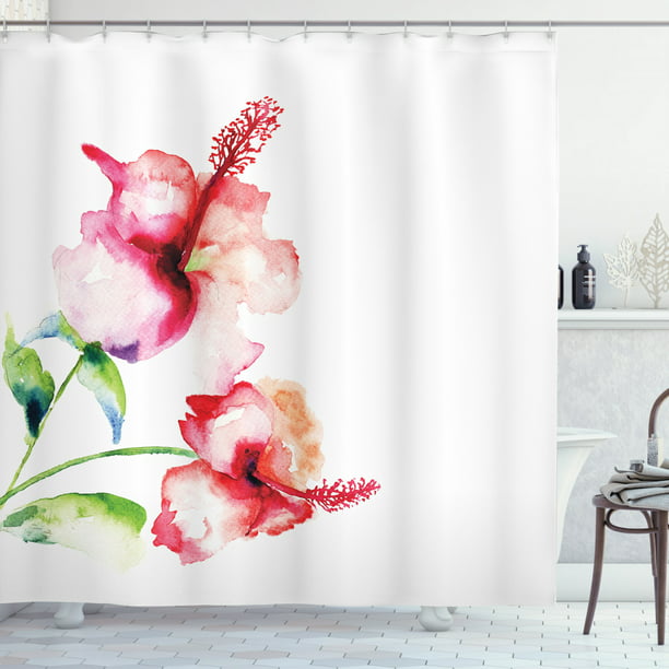 69X70in Colorful Eggs in Grass and Flowers with Butterflies Flying Shower Curtain Hooks Included Polyester Fabric Waterproof Bath Curtain NYMB Happy Easter Shower Curtains for Bathroom 